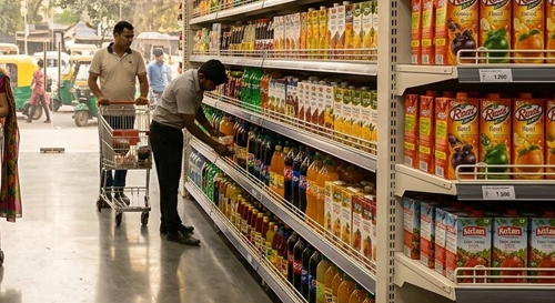 supermarket racks